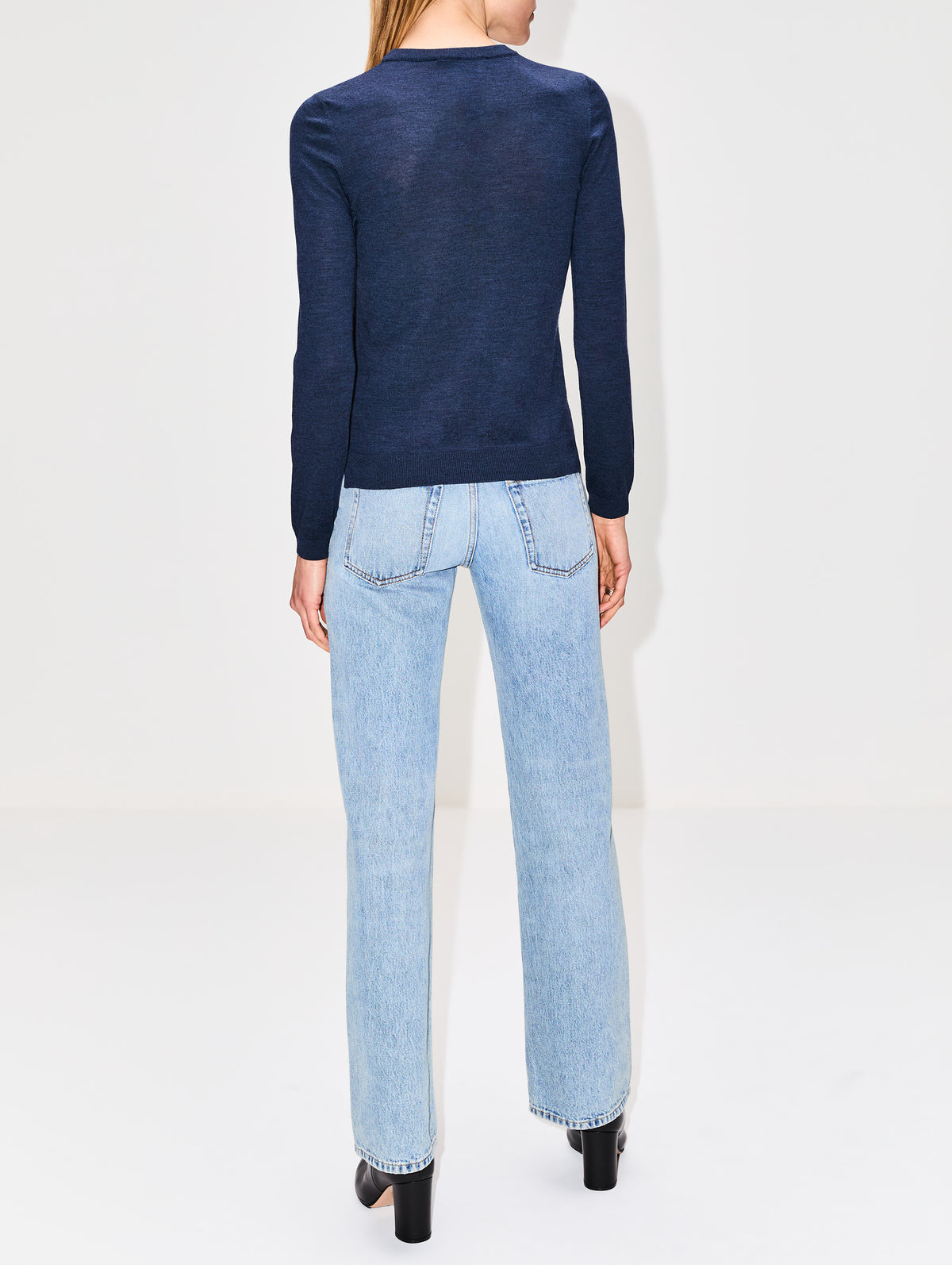 Greta Sweater,PARTOW,NAVY,Image 15