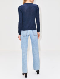 Greta Sweater,PARTOW,NAVY,Image 15