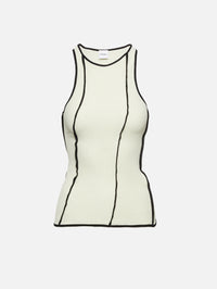 Enna Top,NANUSHKA,WHITE WAX/BLACK,Image 1