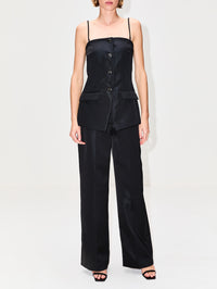 Alessa Top,NANUSHKA,BLACK,Image 2