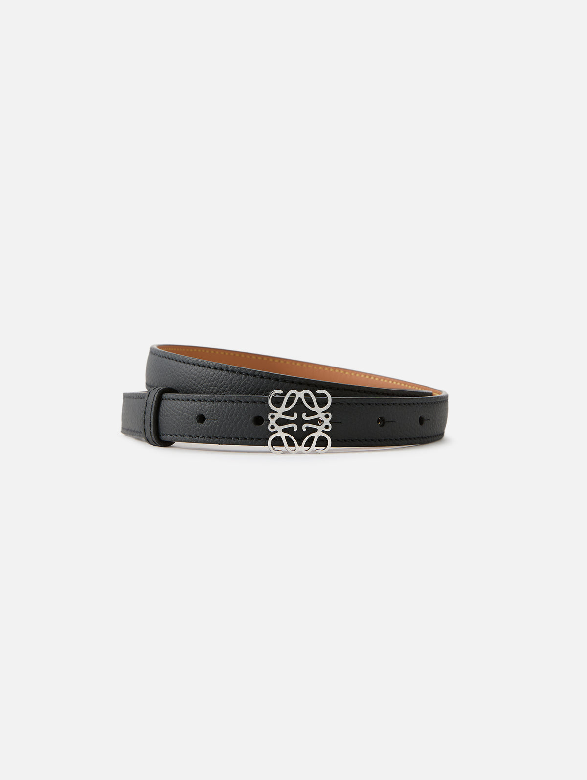 Anagram Belt,LOEWE,BLACK/PALADIUM,Image 4