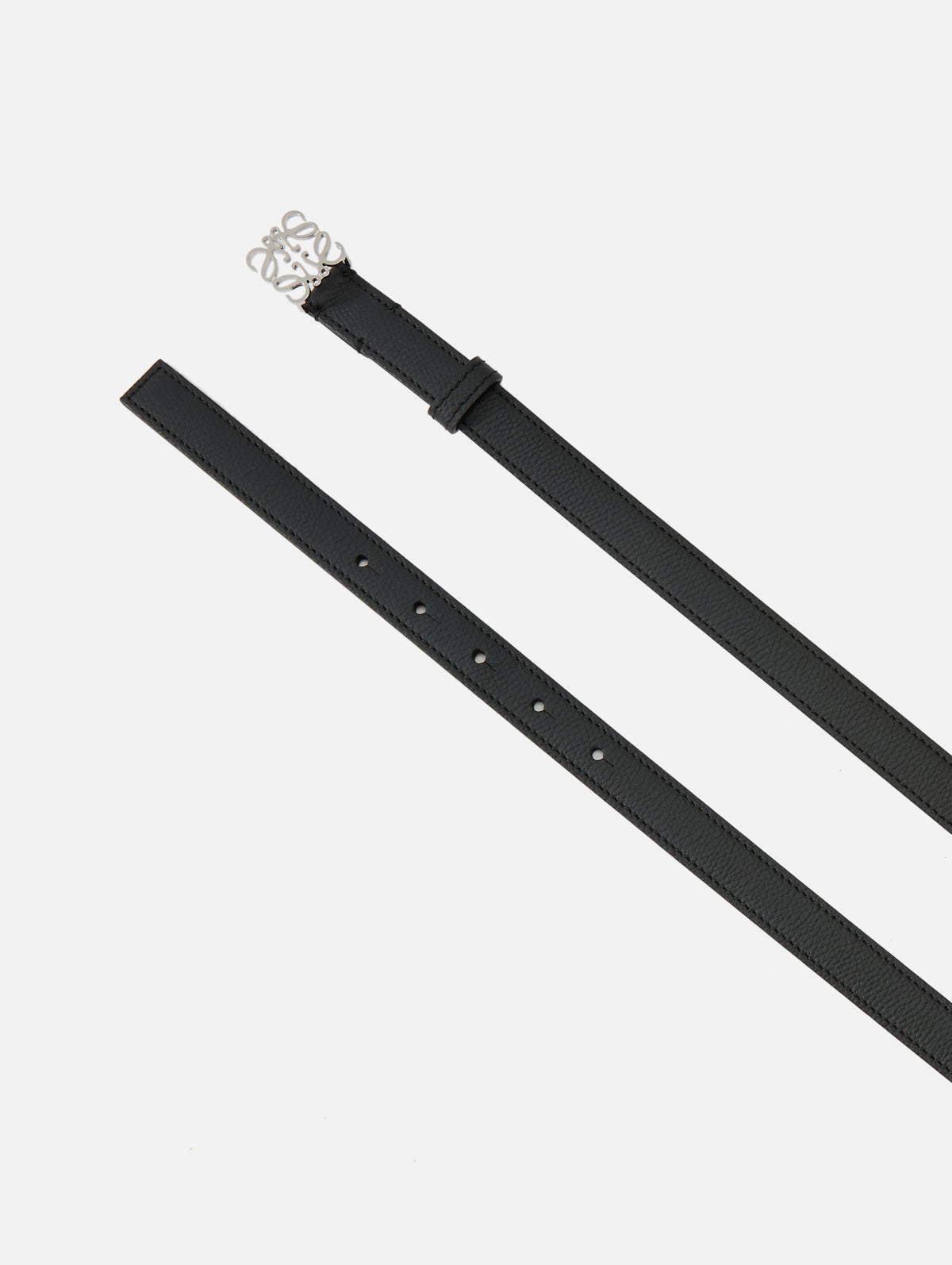 Anagram Belt,LOEWE,BLACK/PALADIUM,Image 6