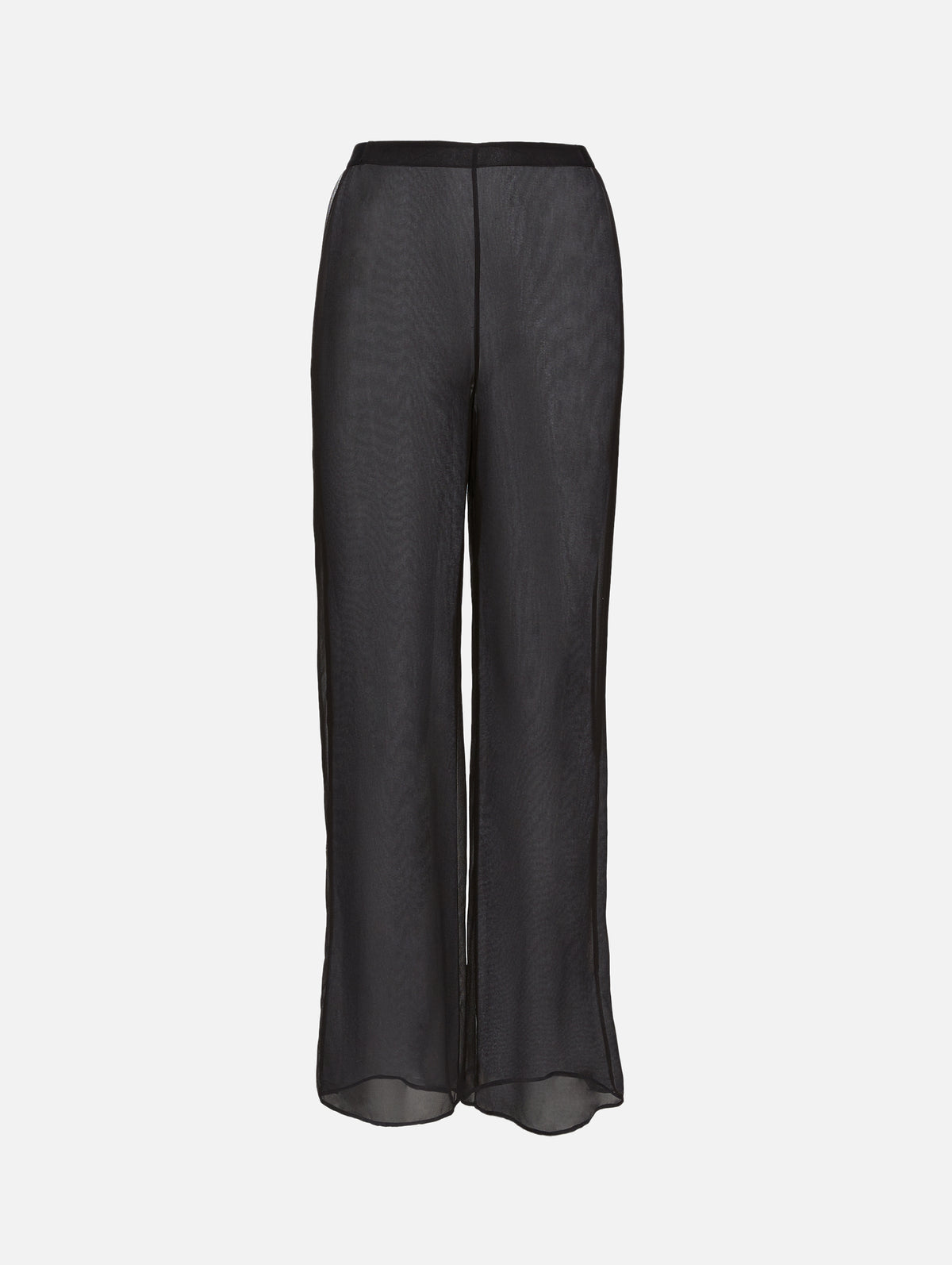 Silk Chiffon Bias Trouser,CHRISTOPHER ESBER,BLACK,Image 1
