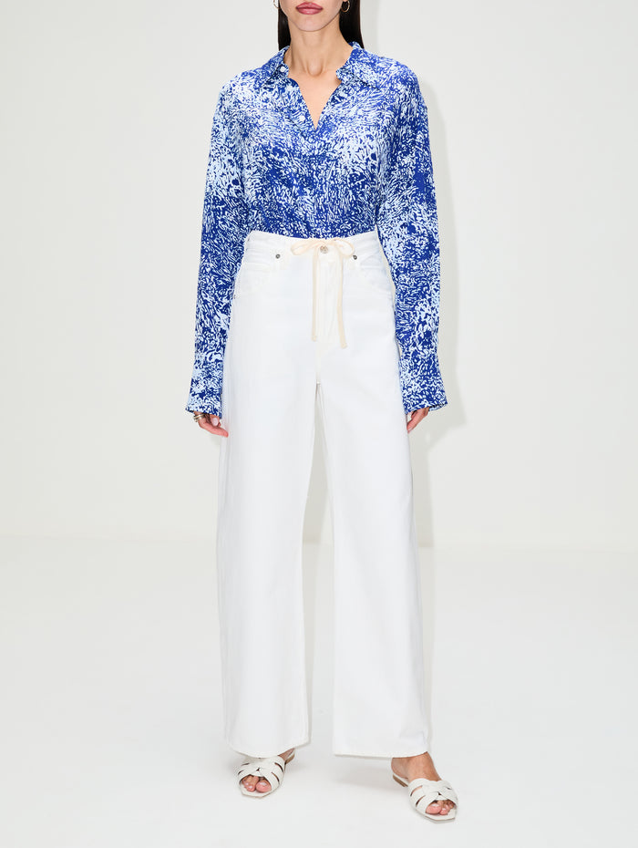 Norman Top,PROENZA SCHOULER,COBALT MULTI,Image 1