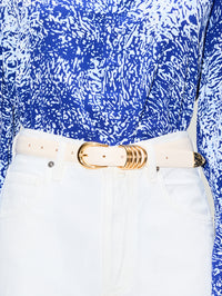 Hollyhock Gold Polished Belt,DEHANCHE,IVORY GOLD,Image 2