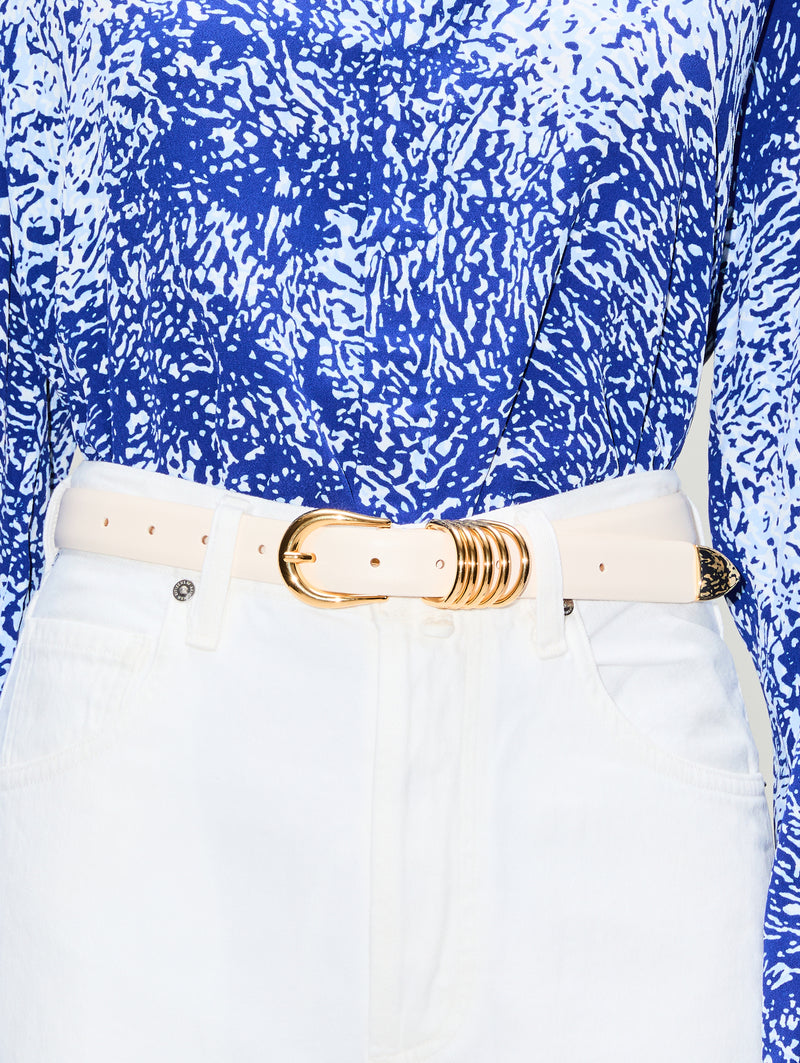 Hollyhock Gold Polished Belt