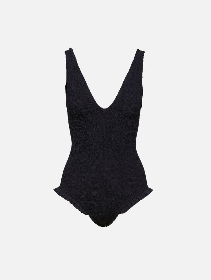 Lisa Swimsuit,HUNZA G,BLACK,Image 1