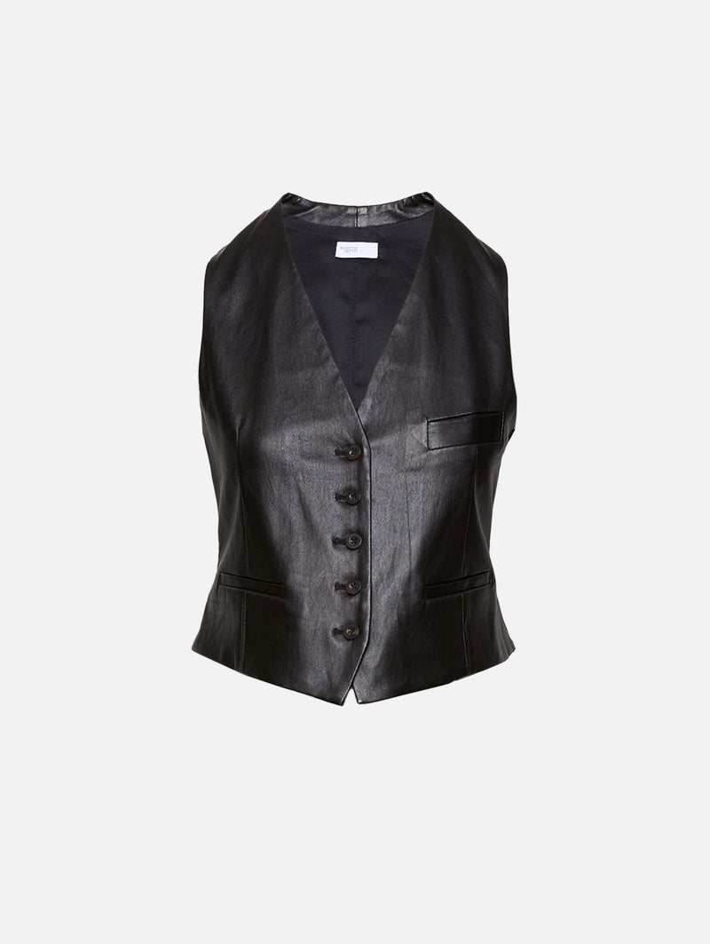 Tailored Leather Vest