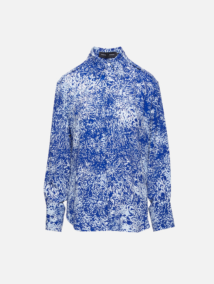 Norman Top,PROENZA SCHOULER,COBALT MULTI,Image 1