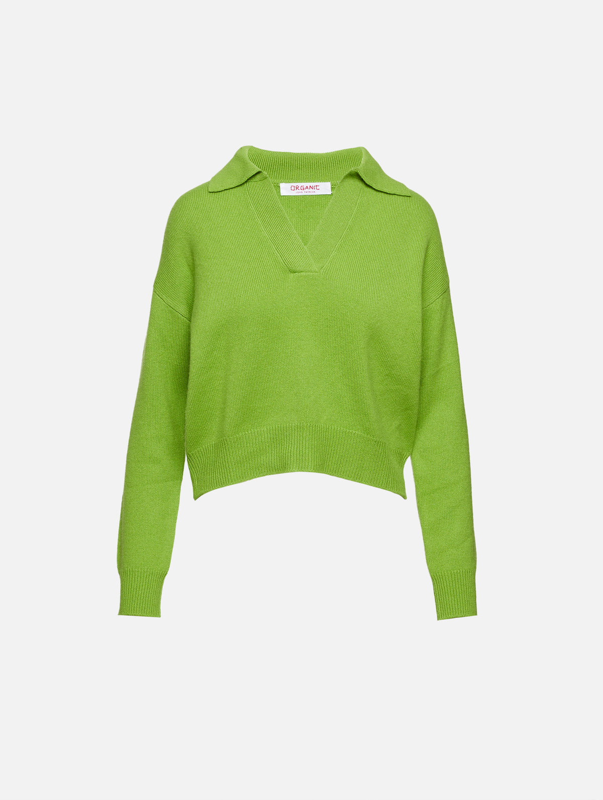 Johnny Collar Sweater,ORGANIC,OFF WHITE,Image 4