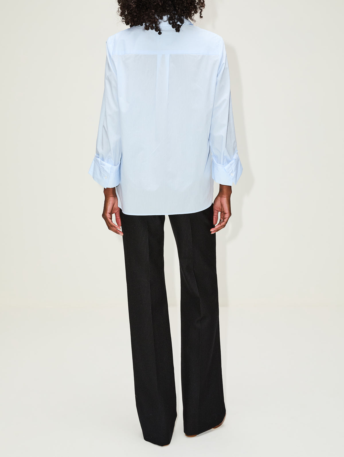 Boyfriend Shirt,TWP,BABY BLUE,Image 3