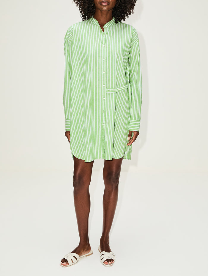 Mills Dress,XÍRENA,MATCHA STRIPE,Image 1