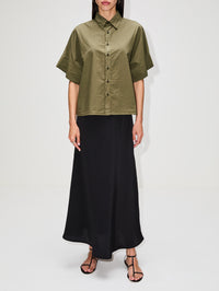 Lily Skirt,ORGANIC,BLACK,Image 2
