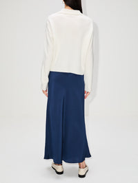 Johnny Collar Sweater,ORGANIC,OFF WHITE,Image 3
