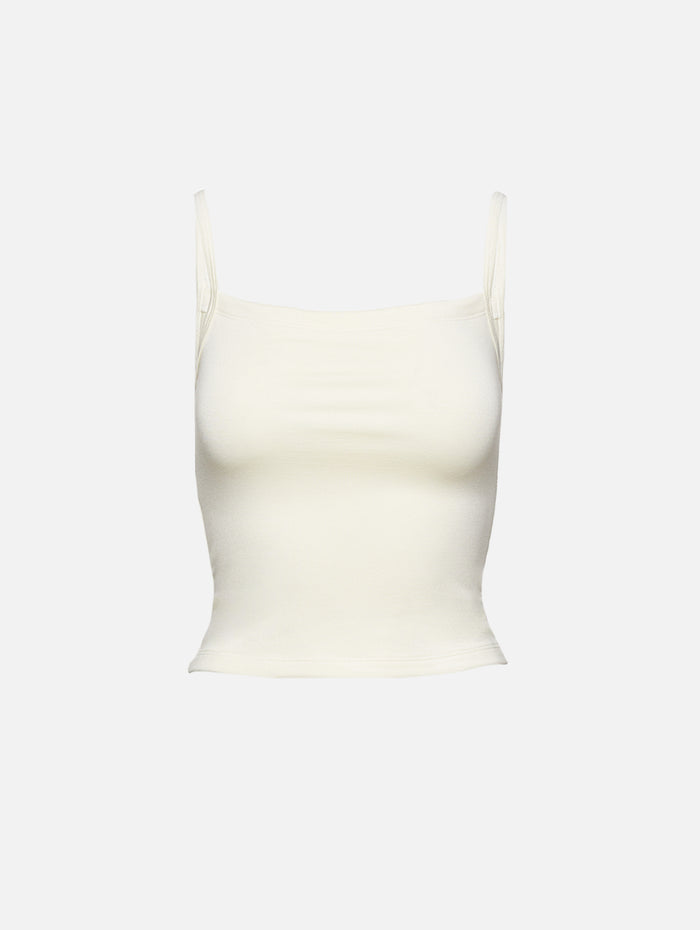 90s Stretch Tank,ÉTERNE,CREAM,Image 1