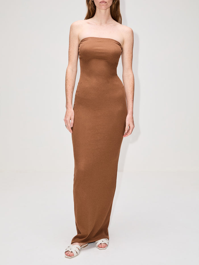 Tube Maxi Dress,ÉTERNE,EARTH,Image 1