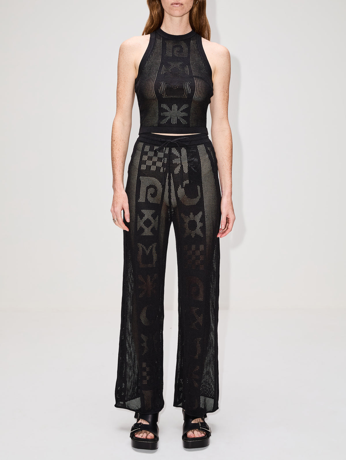 Wardon Pant,NANUSHKA,BLACK,Image 2