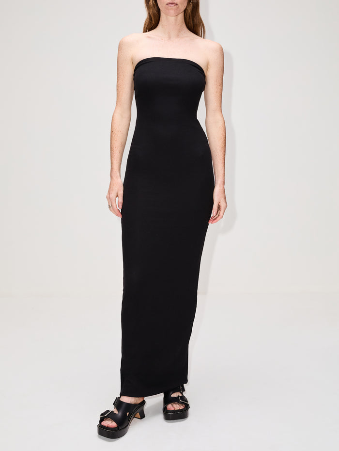 Tube Maxi Dress,ÉTERNE,BLACK,Image 1