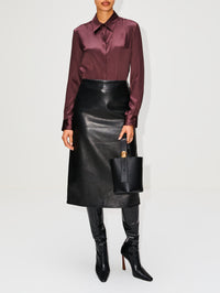 Mini Pebble Bucket Bag,LOEWE,BLACK,Image 2