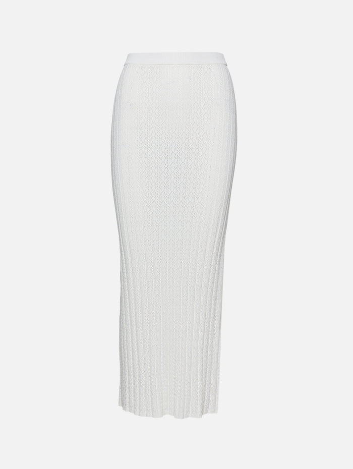 Dera Long Skirt,LOULOU DE SAISON,IVORY,Image 1