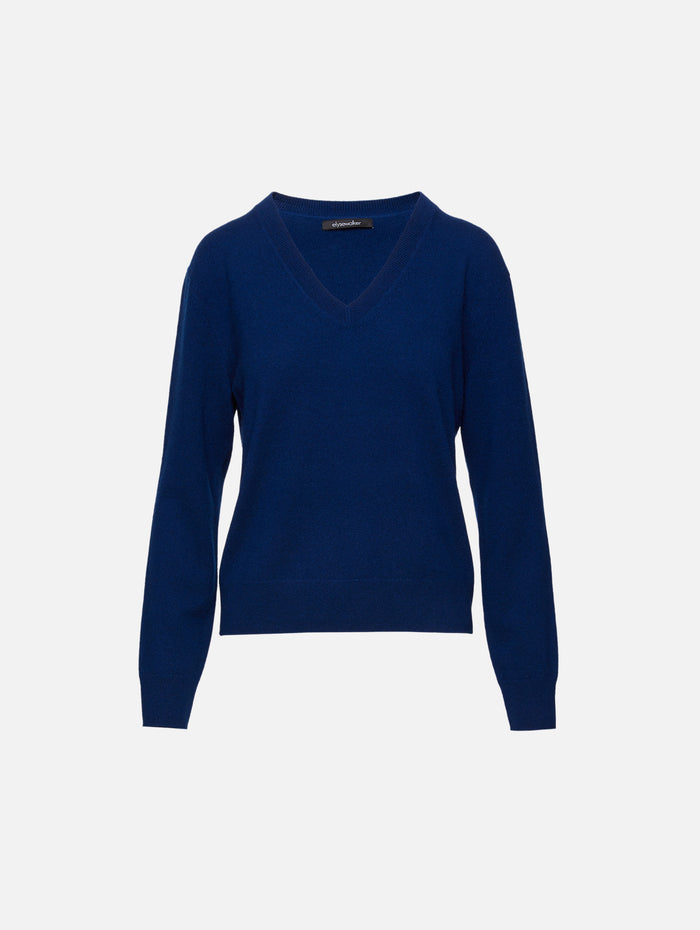 Denver Cashmere Sweater,ELYSEWALKER LABEL,MIDNIGHT,Image 1