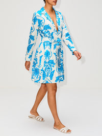 Postales Dress,ANDRES OTALORA,IVORY/CERULEAN,Image 3