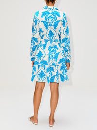 Postales Dress,ANDRES OTALORA,IVORY/CERULEAN,Image 4