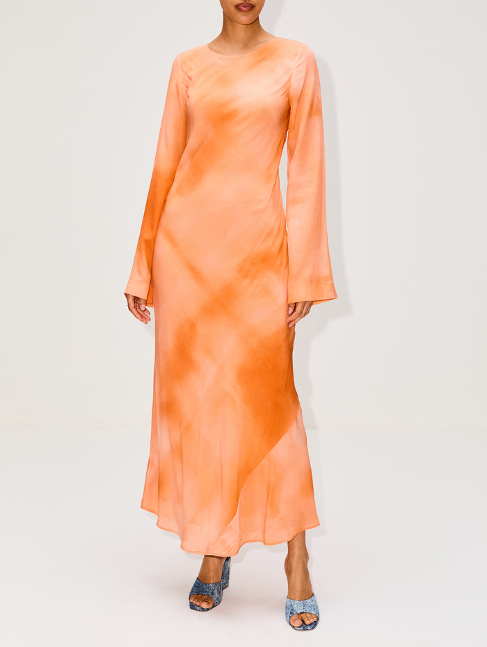 Alagon Catia Dress,MARIA CHER,TANGERINE HUE,Image 1