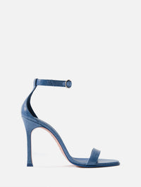 Kim Sandal 105mm,AMINA MUADDI,WET DENIM,Image 1