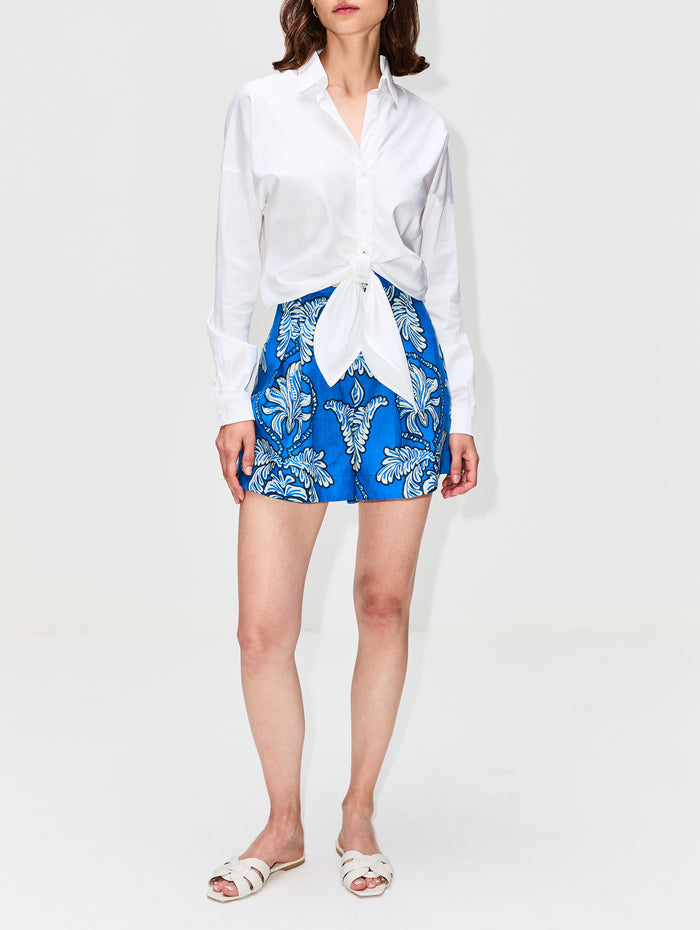 Guagua Short,ANDRES OTALORA,COBALT BLUE/IVORY,Image 1