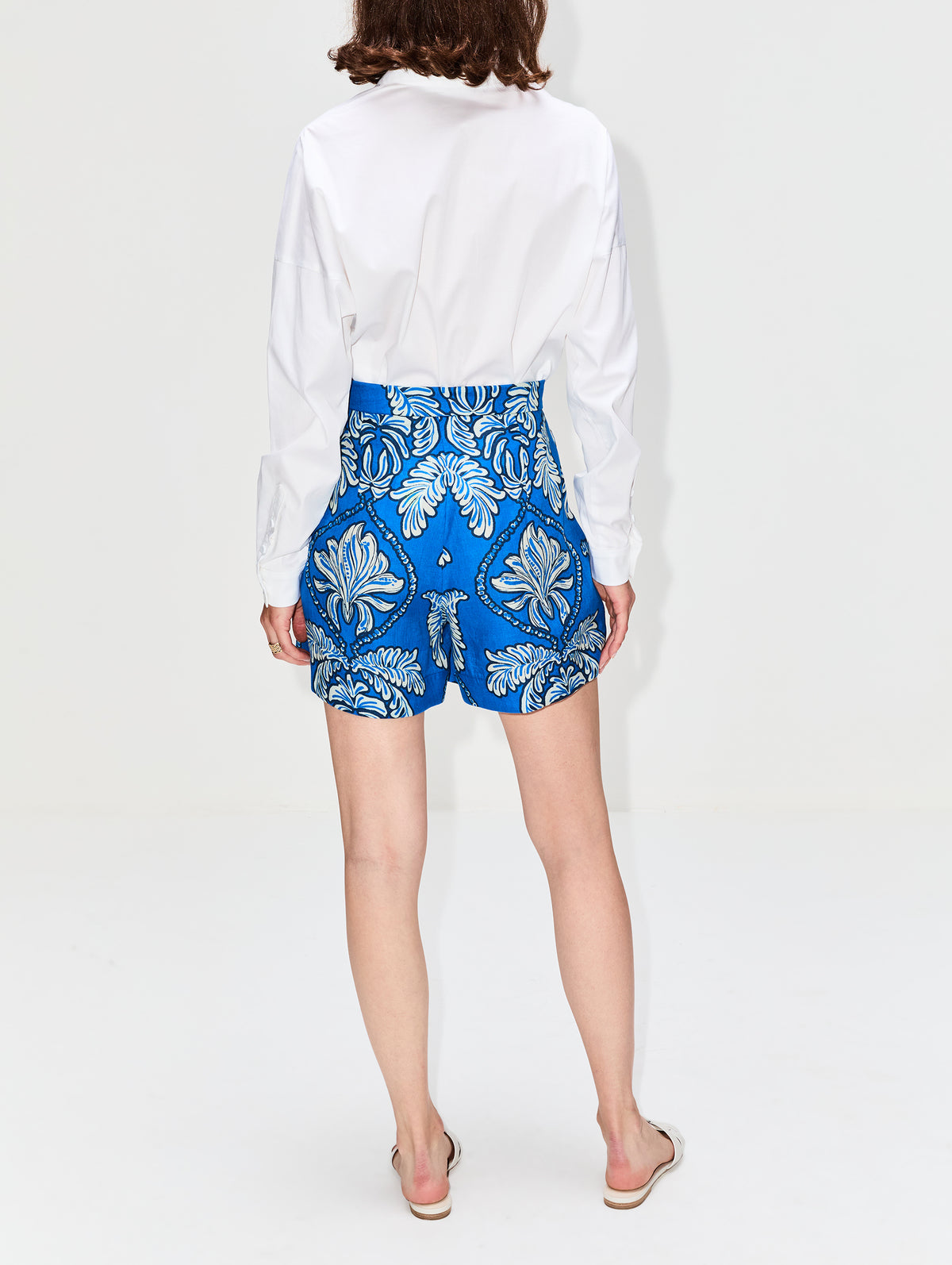 Guagua Short,ANDRES OTALORA,COBALT BLUE/IVORY,Image 3
