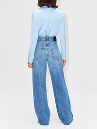 Summer Silk Blouse,ELYSEWALKER LABEL,SKY BLUE,Image 24