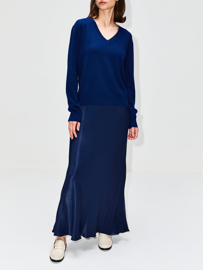 Denver Cashmere Sweater,ELYSEWALKER LABEL,MIDNIGHT,Image 1