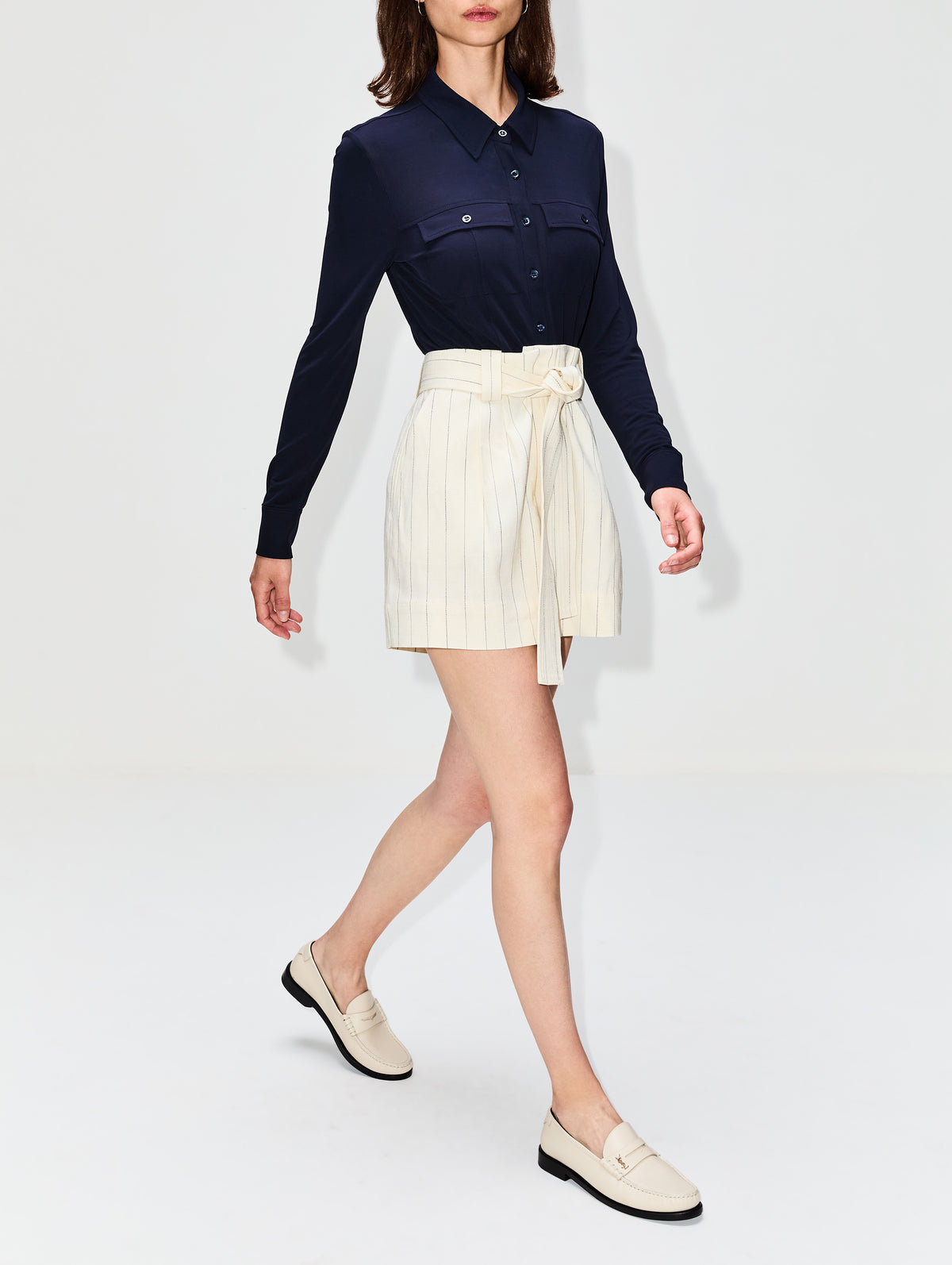 Dempsey Short,A.L.C.,CREAM/BLACK,Image 3