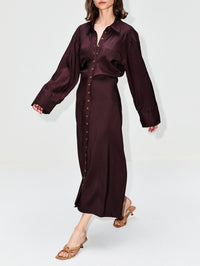 Pia Dress,HEIRLOME,BEIGE/CHOCOLATE,Image 7