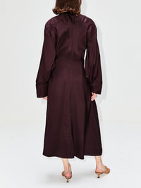 Pia Dress,HEIRLOME,BEIGE/CHOCOLATE,Image 8