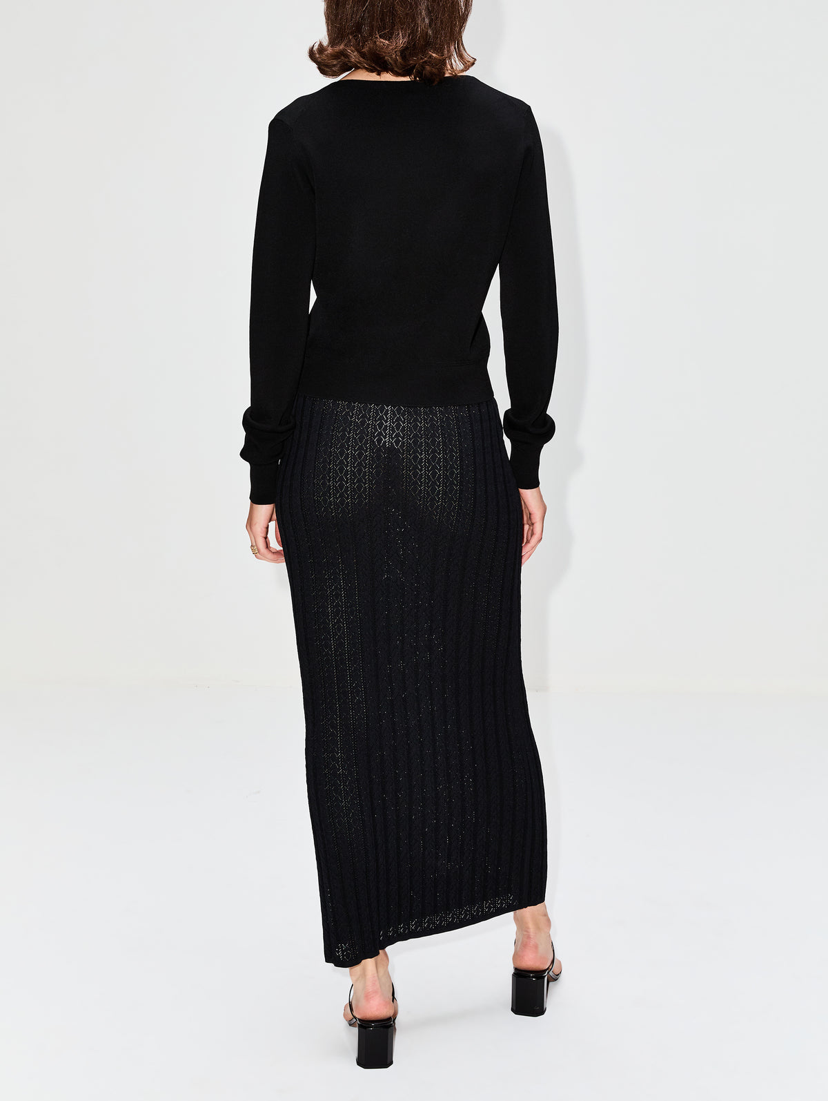 Dera Long Skirt,LOULOU DE SAISON,BLACK,Image 8