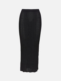 Dera Long Skirt,LOULOU DE SAISON,BLACK,Image 5