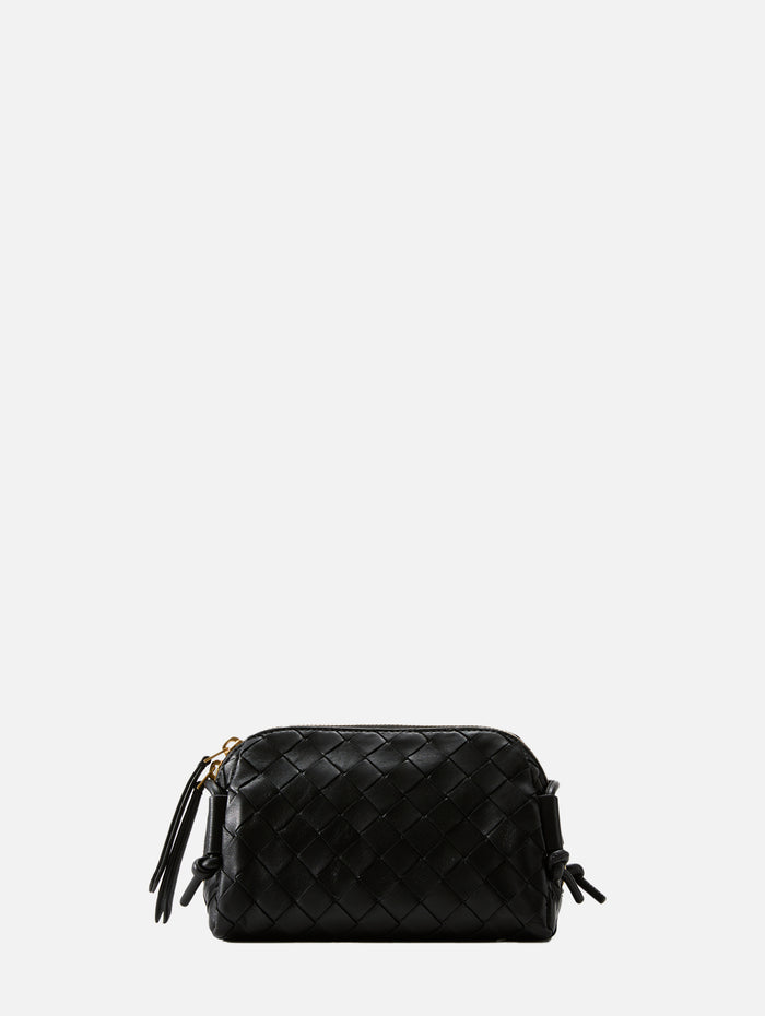 Concert Pouch,BOTTEGA VENETA,BLACK/GOLD,Image 1