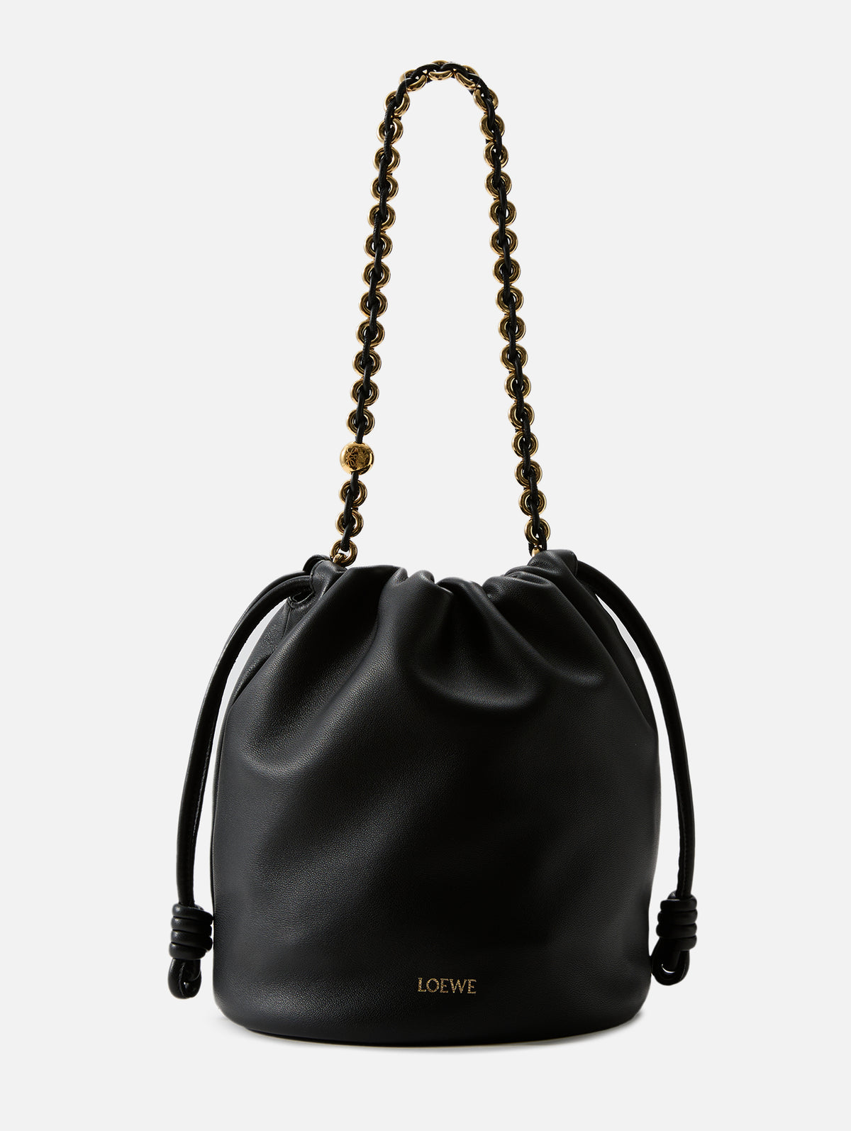 Flamenco Bucket Bag,LOEWE,BLACK,Image 4