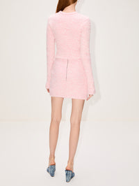 Tweed Mini Skirt,BALENCIAGA,PINK,Image 4