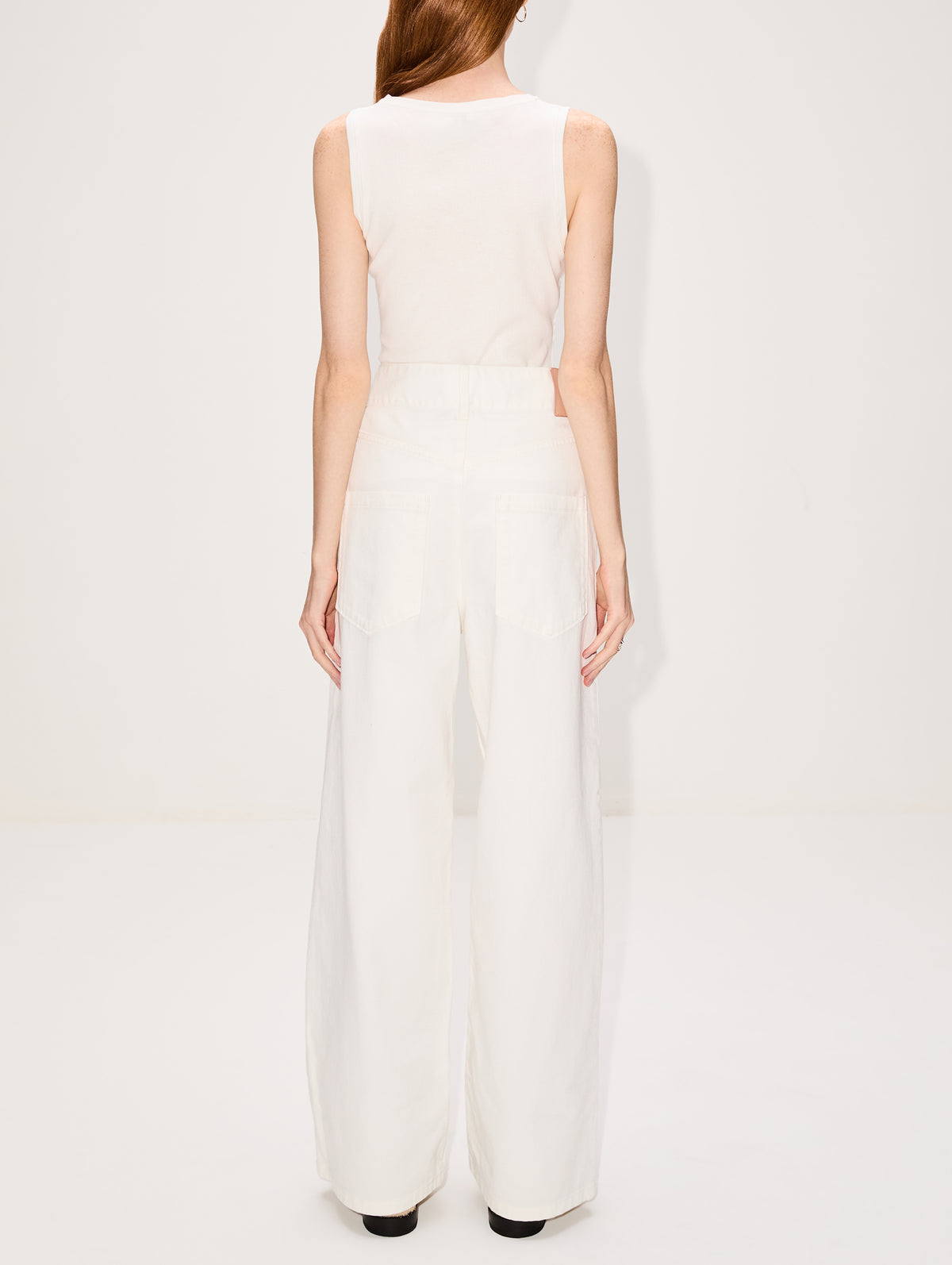 Anagram Baggy Jean,LOEWE,WHITE,Image 3