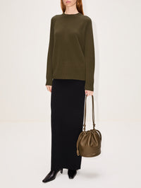 Flamenco Bucket Bag,LOEWE,BLACK,Image 2