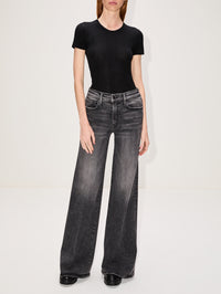 Isolde Slim Crewneck Top,SABLYN,BLACK,Image 5
