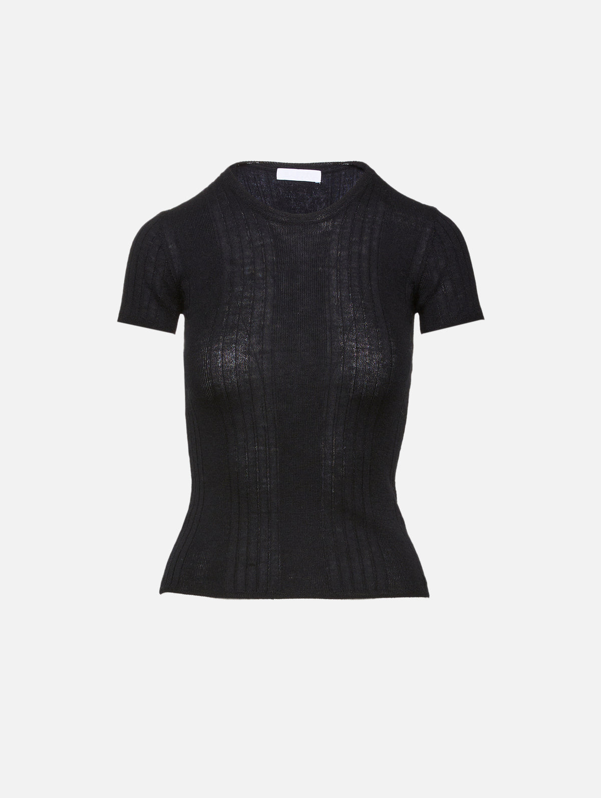 Isolde Slim Crewneck Top,SABLYN,BLACK,Image 4