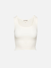Square Neck Tank,ÉTERNE,CREAM,Image 4