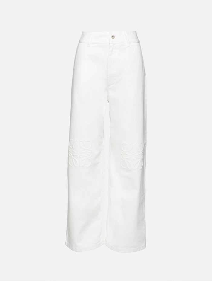 Anagram Baggy Jean,LOEWE,WHITE,Image 1