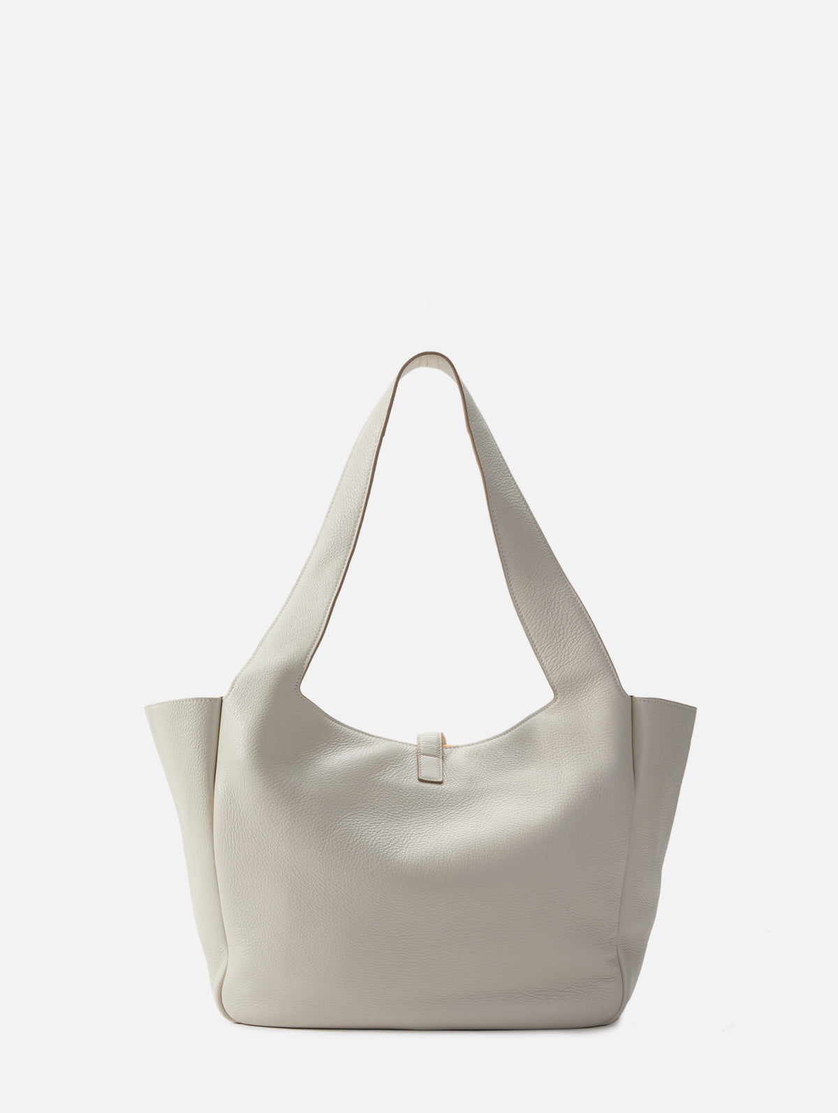 Bea Supple Cabas Bag,SAINT LAURENT,BLANC VINTAGE/DARK BEIGE,Image 3