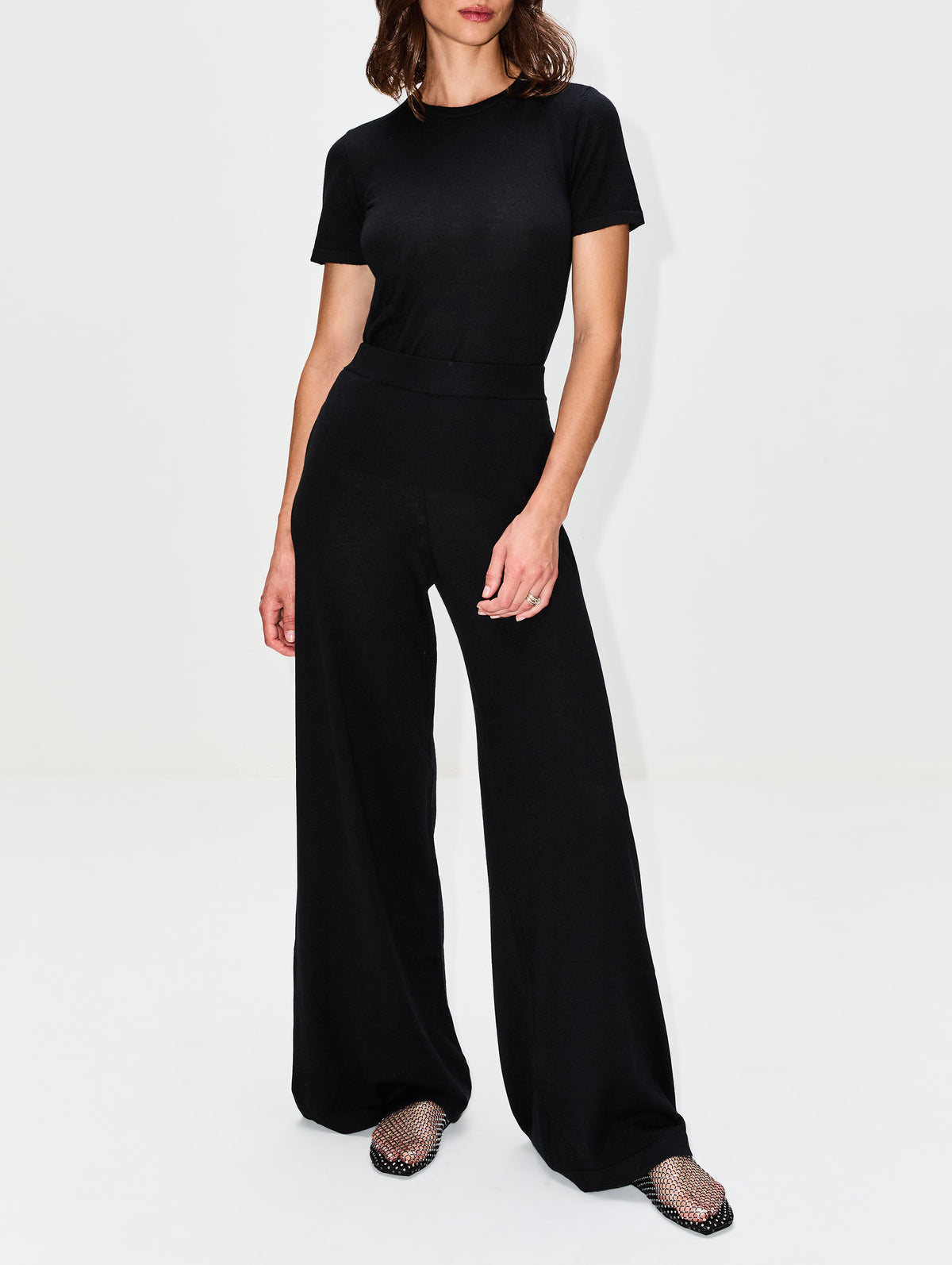 Wide Leg Pant,SPRWMN,HEATHERED BROWN,Image 2