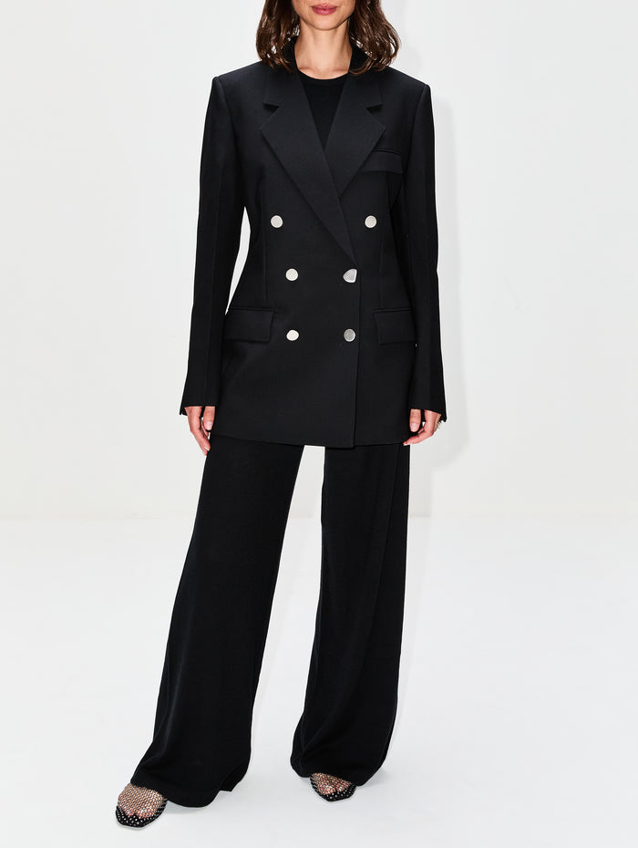 Giacca Double Breasted Blazer,FERRAGAMO,NERO,Image 1
